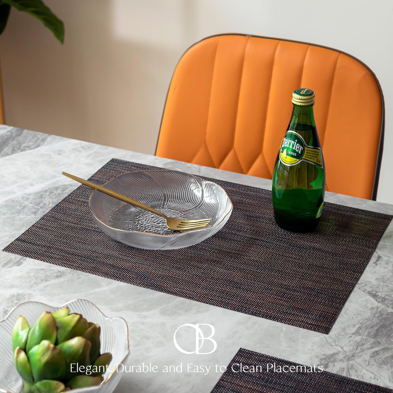 Manteles individuales Onebento con diseño elegante, aptos para interior y exterior.