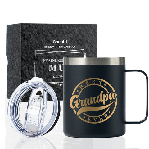 Onebttl abuelo taza cafe frontal: regalo ideal para abuelos y amantes del café.