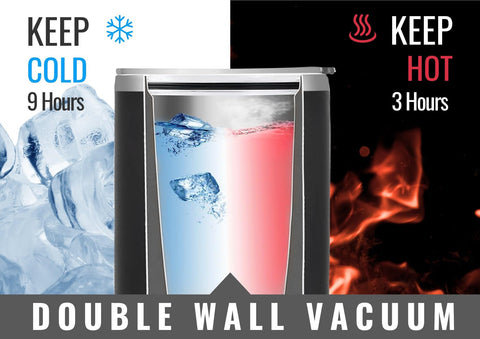 Onebttl acero inoxidable 304, vaso termo duradero para bebidas calientes o frías.