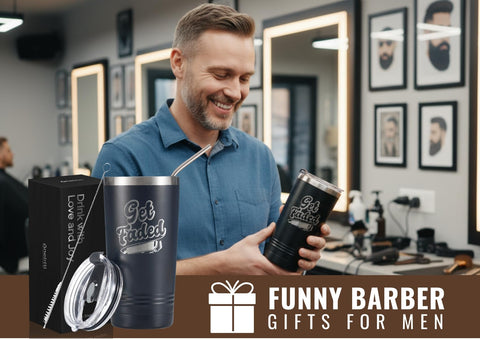 Onebttl barbero tumbler tapa pajita: fácil de llevar y beber sin derrames.