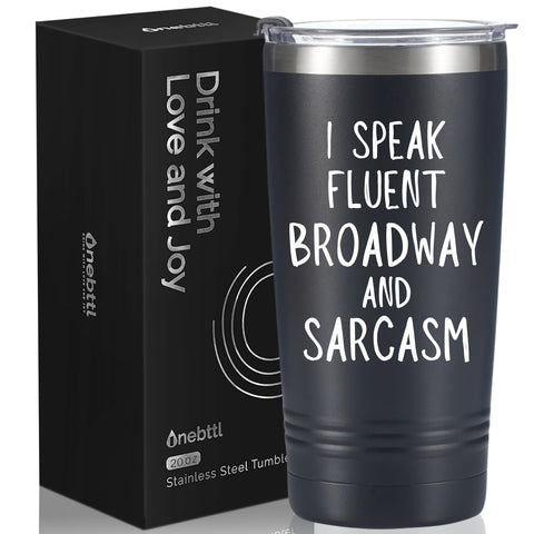 Onebttl Broadway Musical Tumbler con diseño único para mantener la bebida con estilo