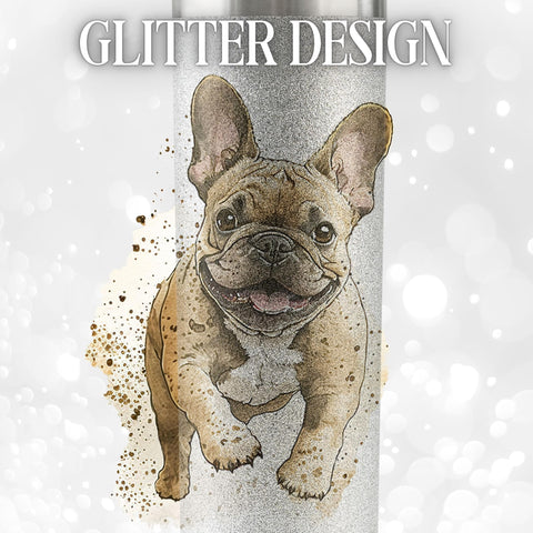 Onebttl bulldog francés regalo 20 oz tumbler brillo, ideal para ocasiones