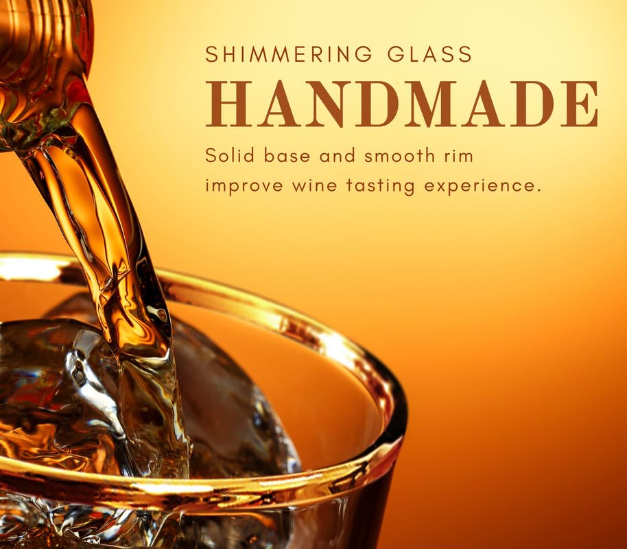 Capacidad de 11 onzas para disfrutar whisky sin derrames