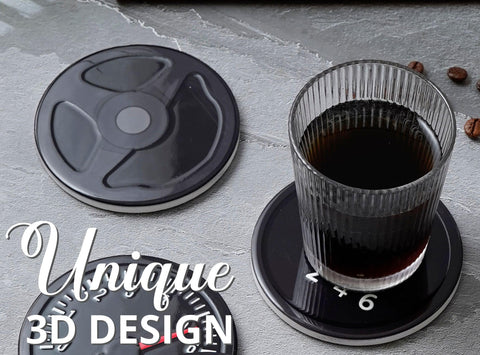 Onebttl coaster con base de corcho evita rayaduras en superficies.