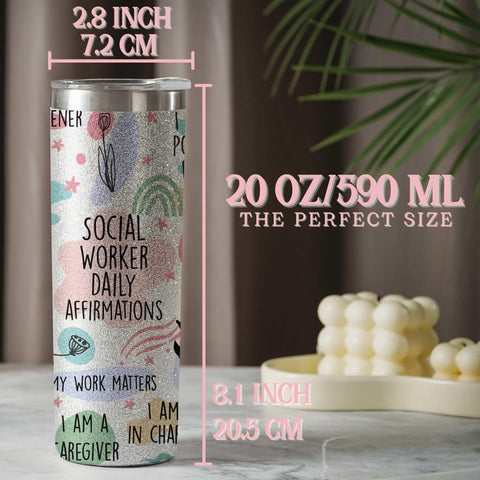 Onebttl diseño brillo estelar, regalo ideal para trabajadoras sociales