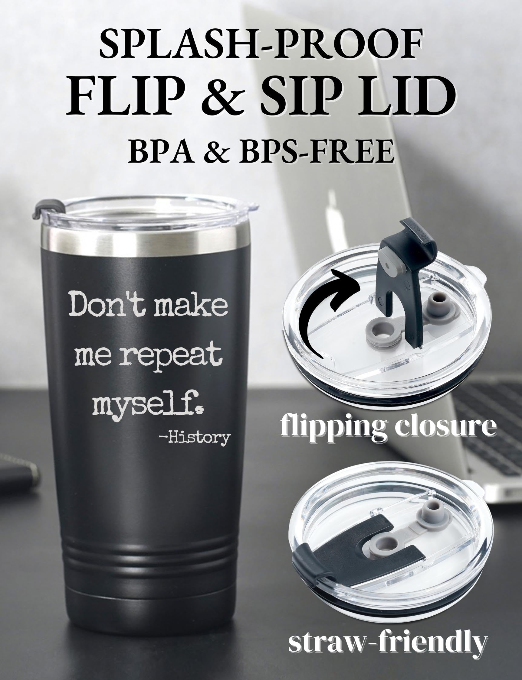 Onebttl-diseño-negro-repeat-taza: estética moderna para uso diario.