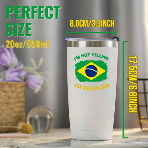 Onebttl Diseño-regalo Brasil, taza termica atractiva y práctica.