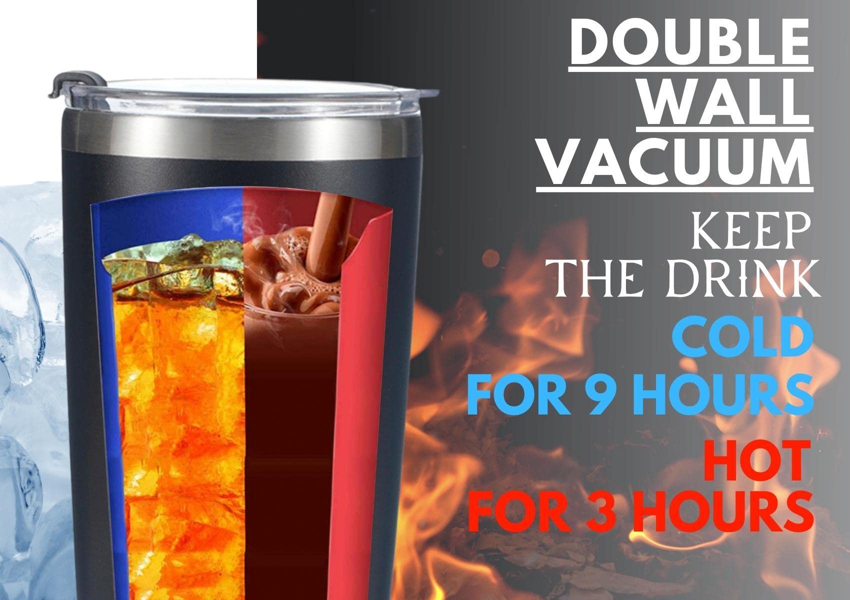 Onebttl doble pared, mantiene bebidas frías o calientes por más tiempo.