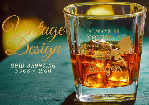 Onebttl Dragon Whisky Glass, diseño ergonómico, cómodo al sostener durante sesiones largas.