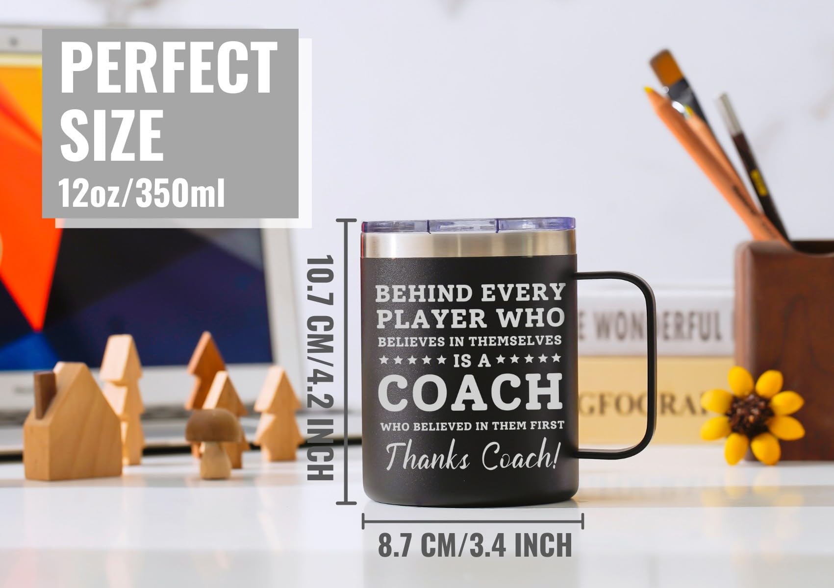 Onebttl Coach Mug en empaque regalo, idea de regalo para entrenadores.