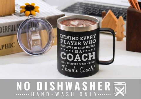 Onebttl Coach Mug requiere lavado a mano para cuidar el acabado.