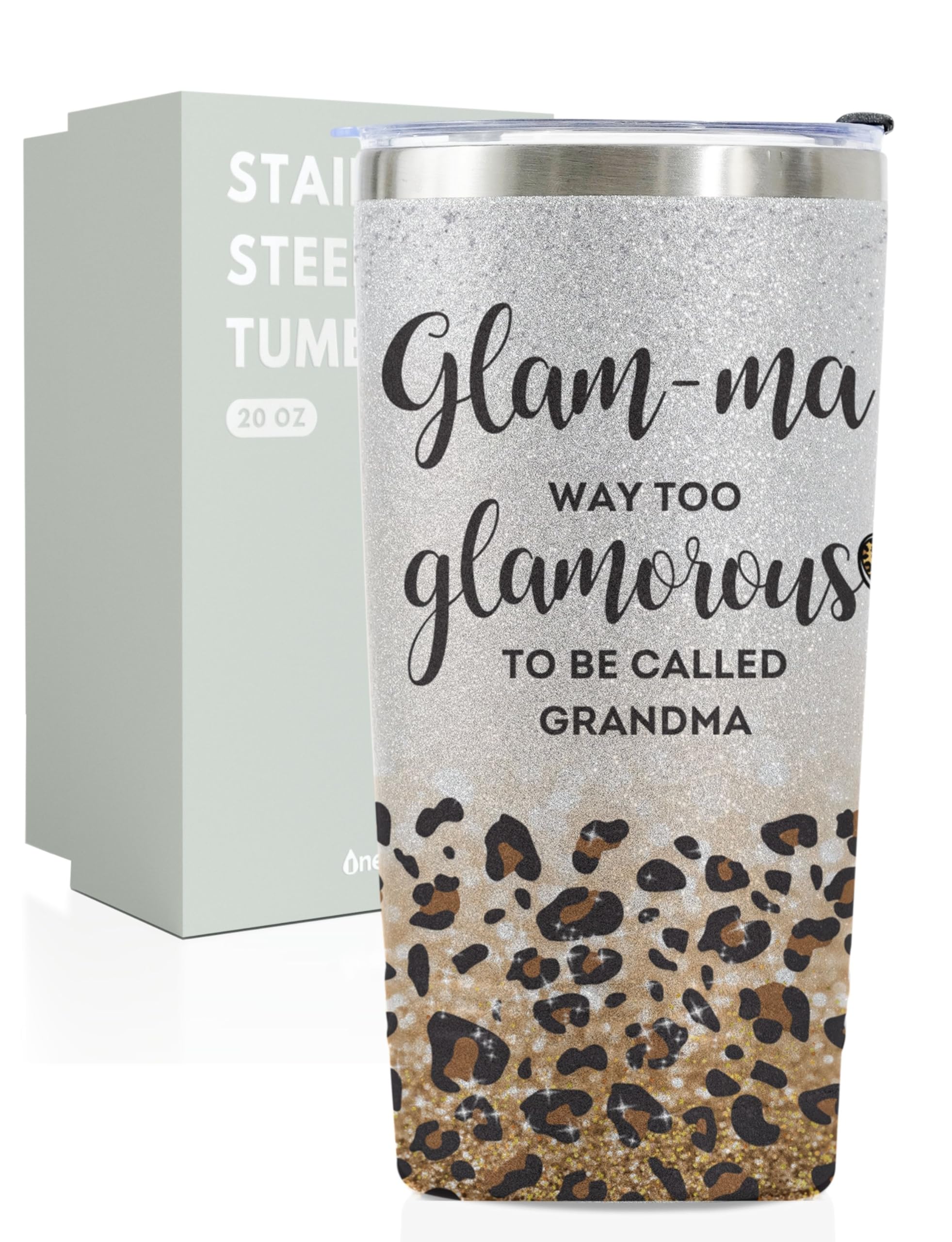Onebttl Glamma vaso vino aislado con tapa mantiene temperatura y evita derrames.