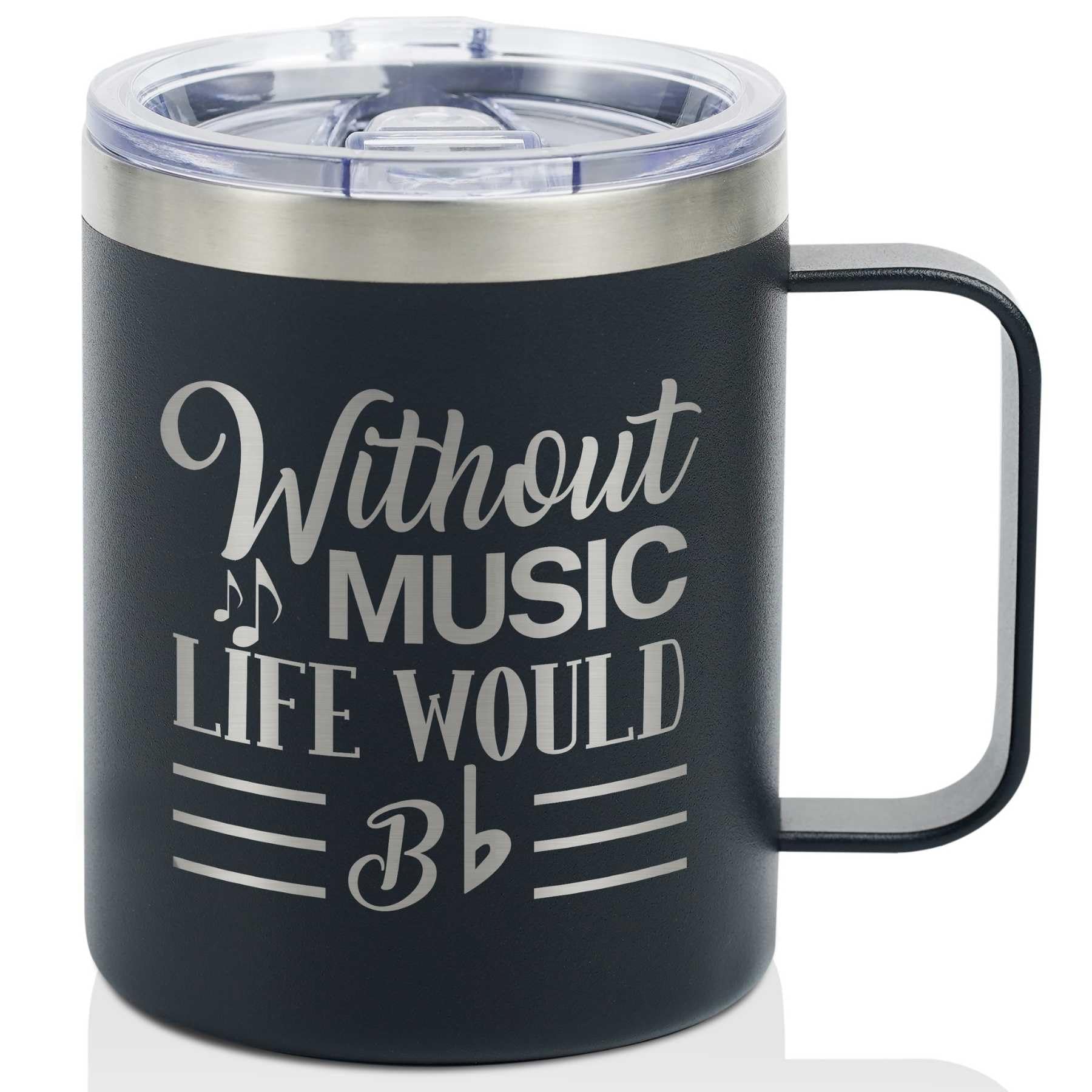 Onebttl taza musical insulada 12oz para regalo y mantiene la temperatura.