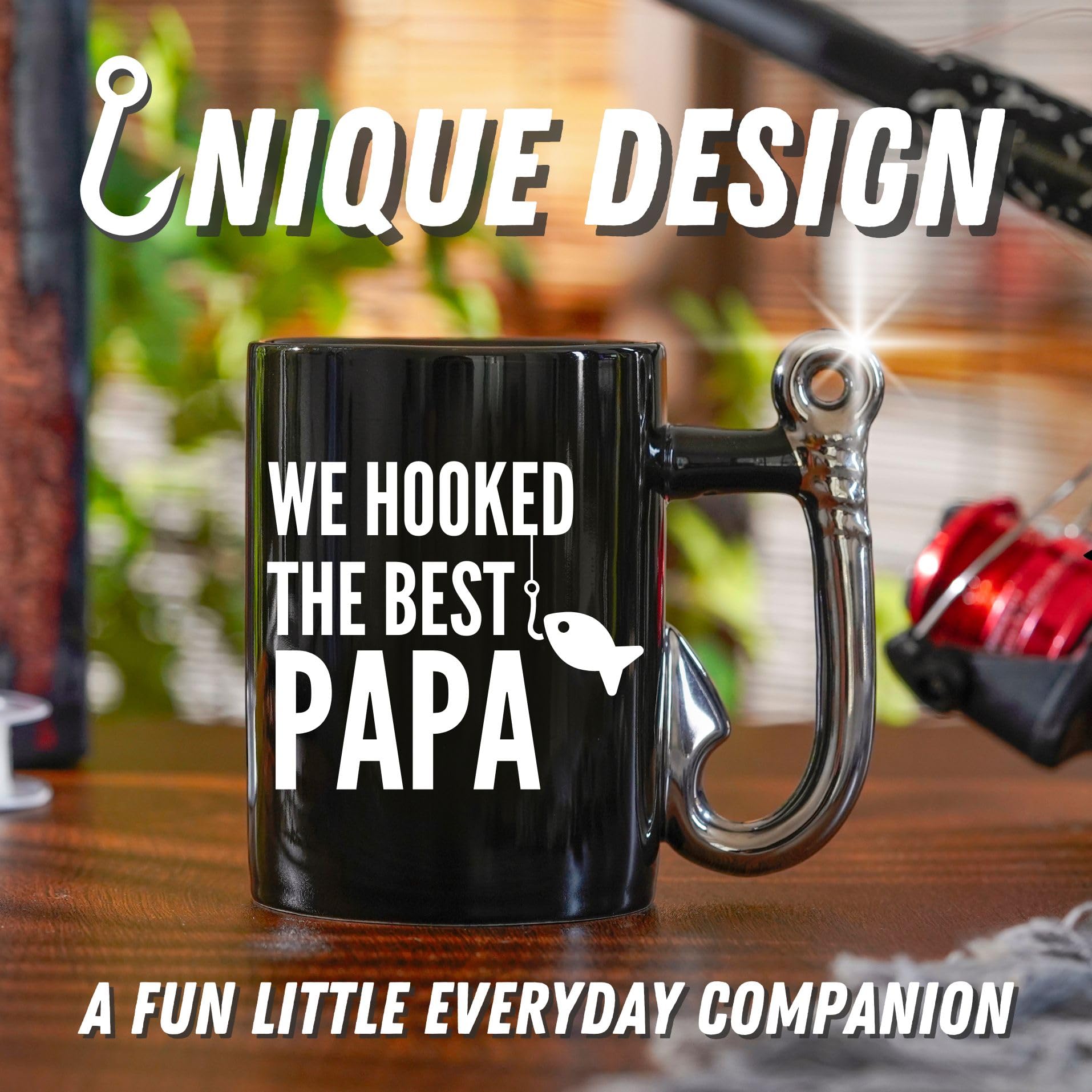 Onebttl Papa, dibujo artístico con detalle duradero en la taza.