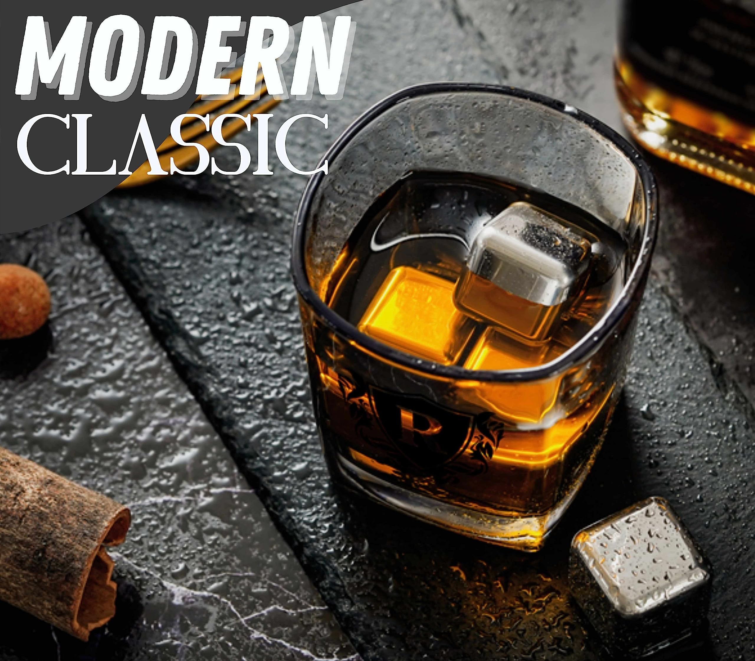 Onebttl piedras whisky acero304, enfriamiento suave para degustar.
