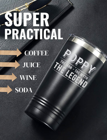 Onebttl Poppy taza acero inoxidable 20oz con tapa y pajilla, ideal para diario