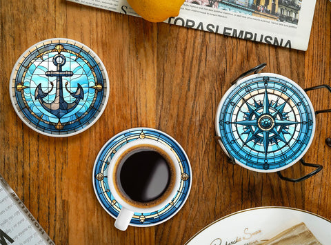 Onebttl posavasos diseño náutico añade estilo marino a cualquier mesa.