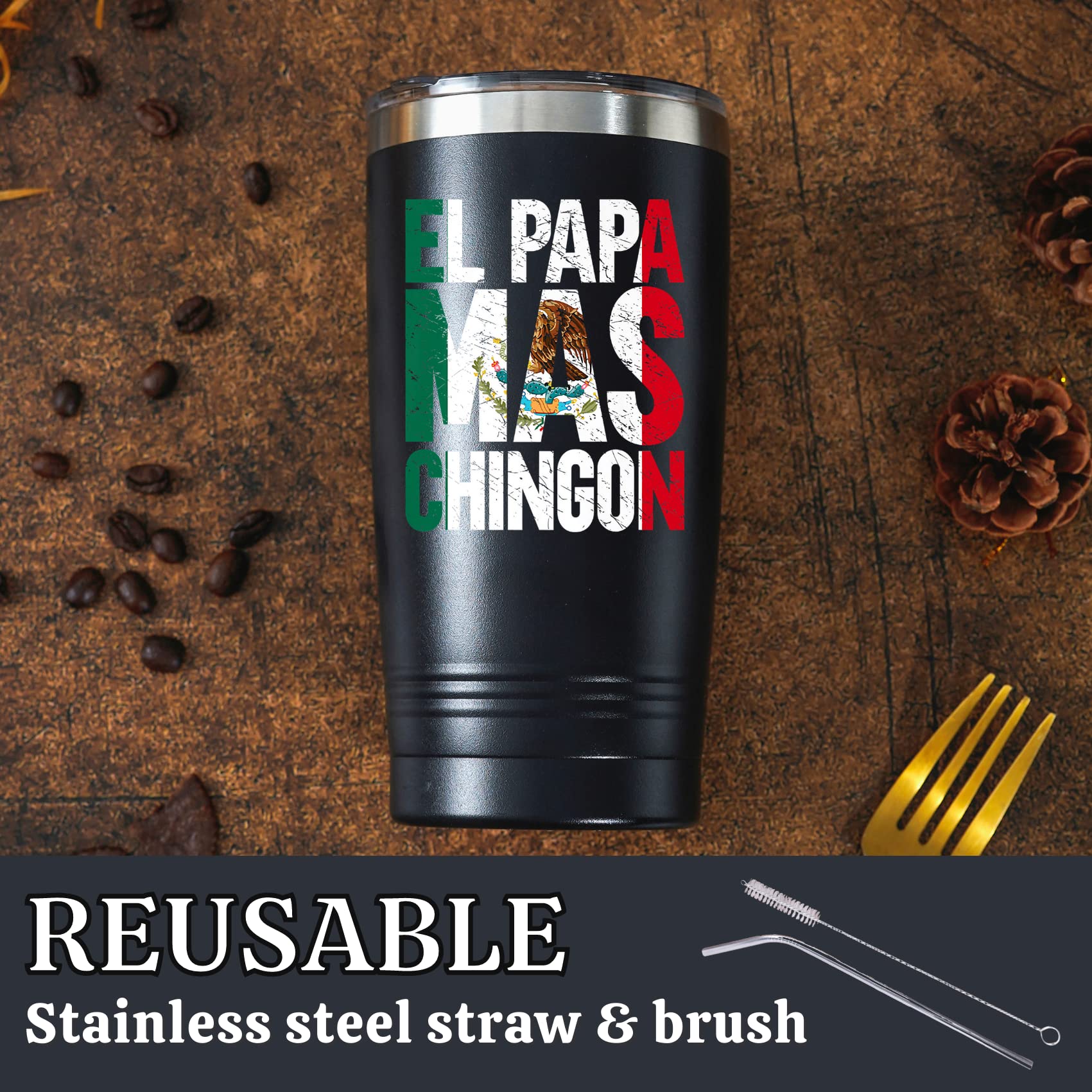 Onebttl vaso de acero inoxidable, duradero y seguro