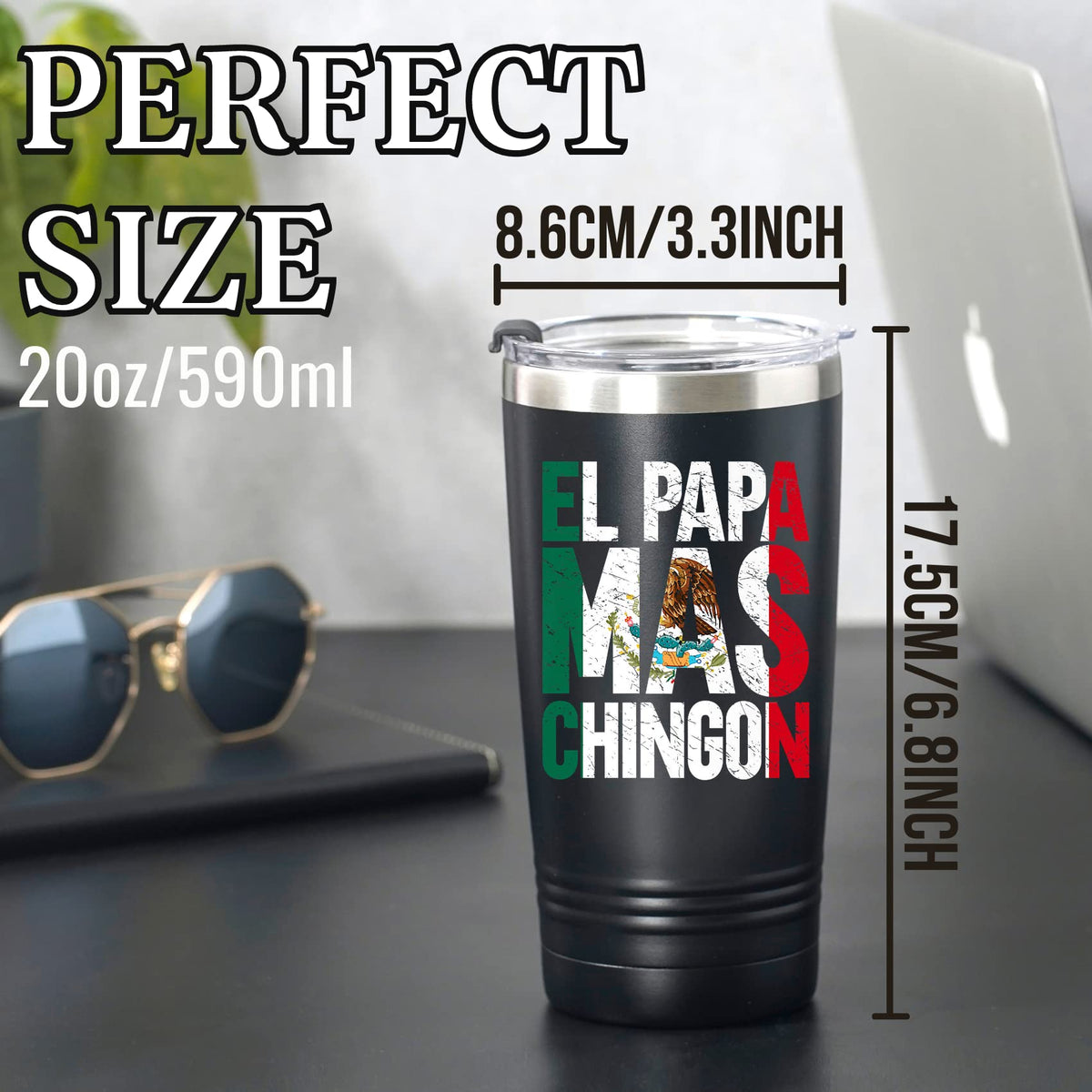 Onebttl vaso térmico con agarre ergonómico para llevar