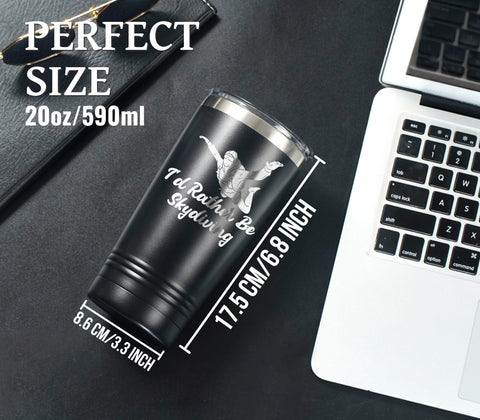 Onebttl Skydiving, acero inoxidable 304 sin BPA para uso diario.