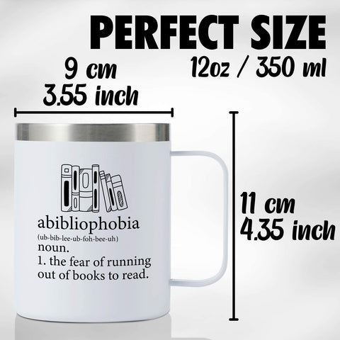 Onebttl Abibliophobia, regalo perfecto con caja elegante para amantes de libros
