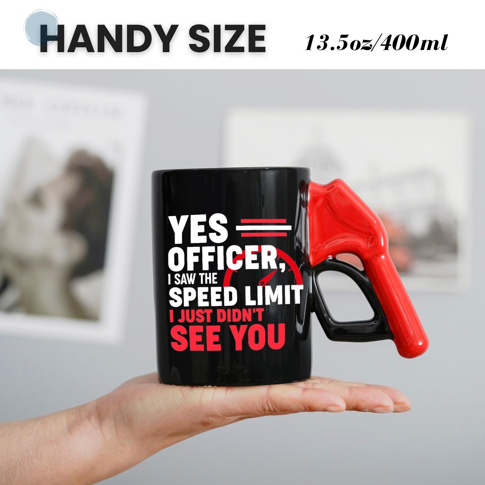 Onebttl taza cerámica capacidad 13,5 onzas (400 ml) para bebidas calientes.