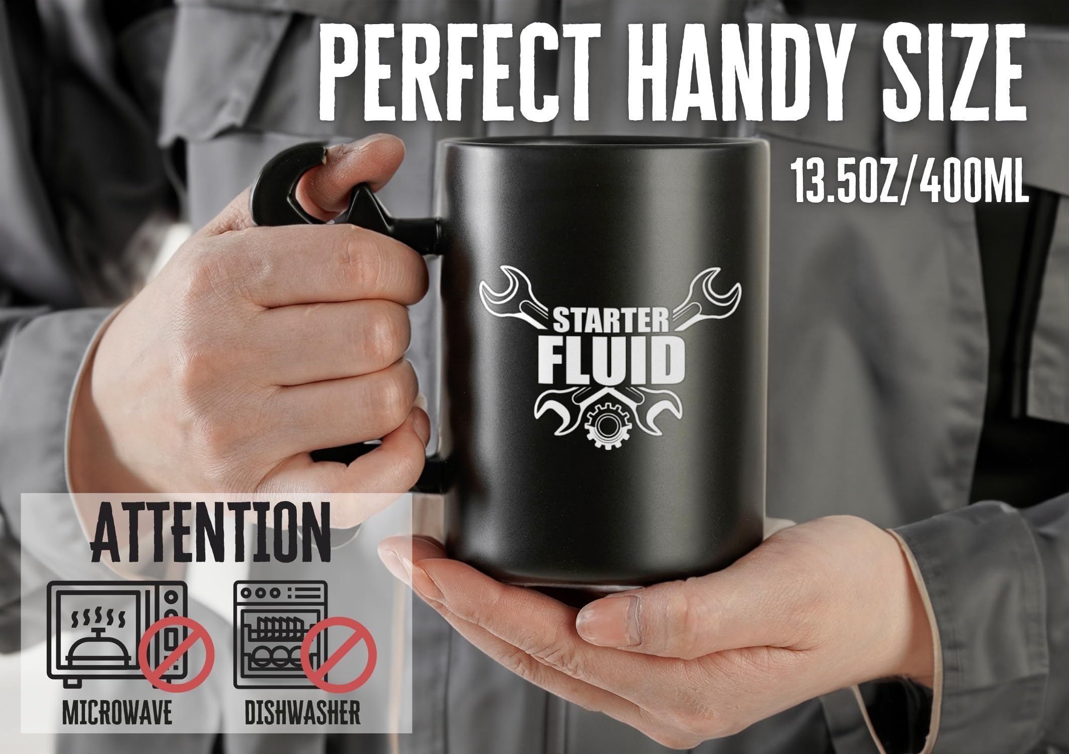 Onebttl taza fondo negro, ceramica duradera para uso diario.
