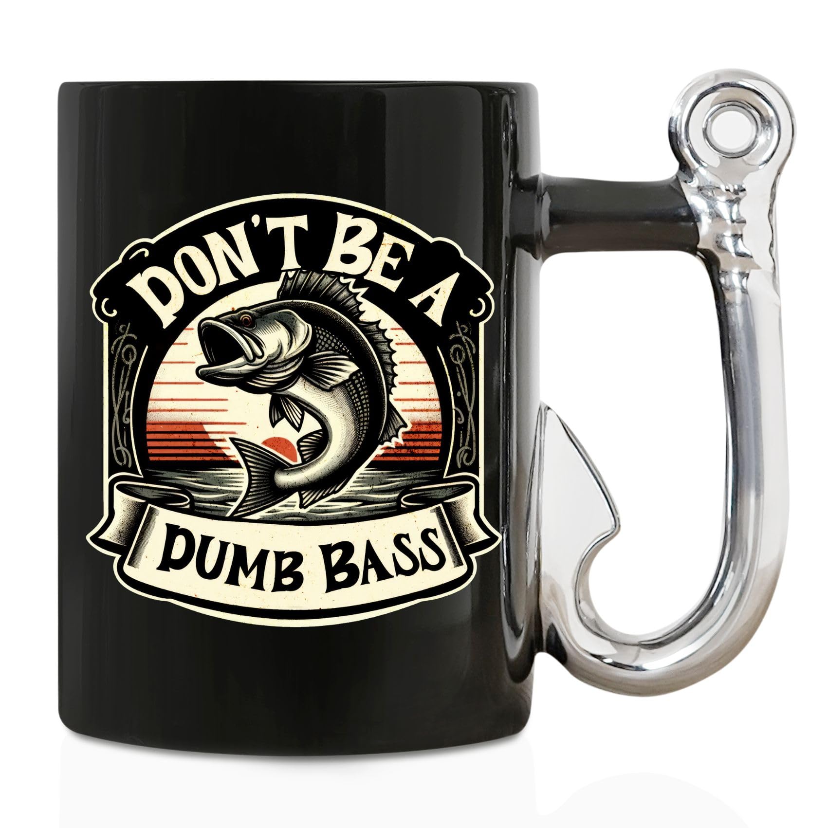 Onebttl taza pesca con gancho: ideal para café caliente por las mañanas.
