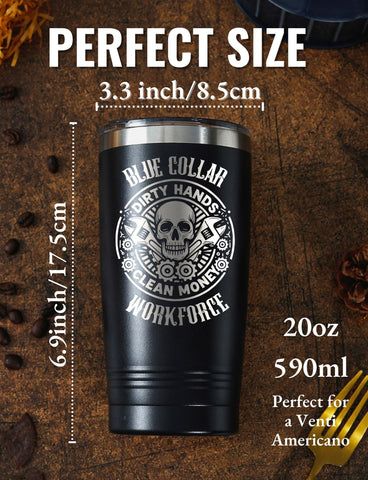 onebttl taza termica 20oz azul collar acero inoxidable duradera