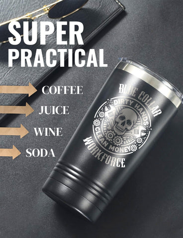 onebttl taza termica 20oz azul collar con pajita, bebidas para el dia