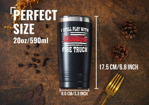 Onebttl termo bombero 20oz negro, ideal para viajes en coche.