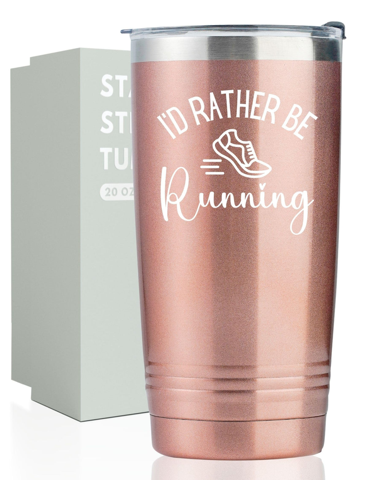 Onebttl tumbler 20oz con tapa y pajilla, ideal para carreras matutinas y café caliente.