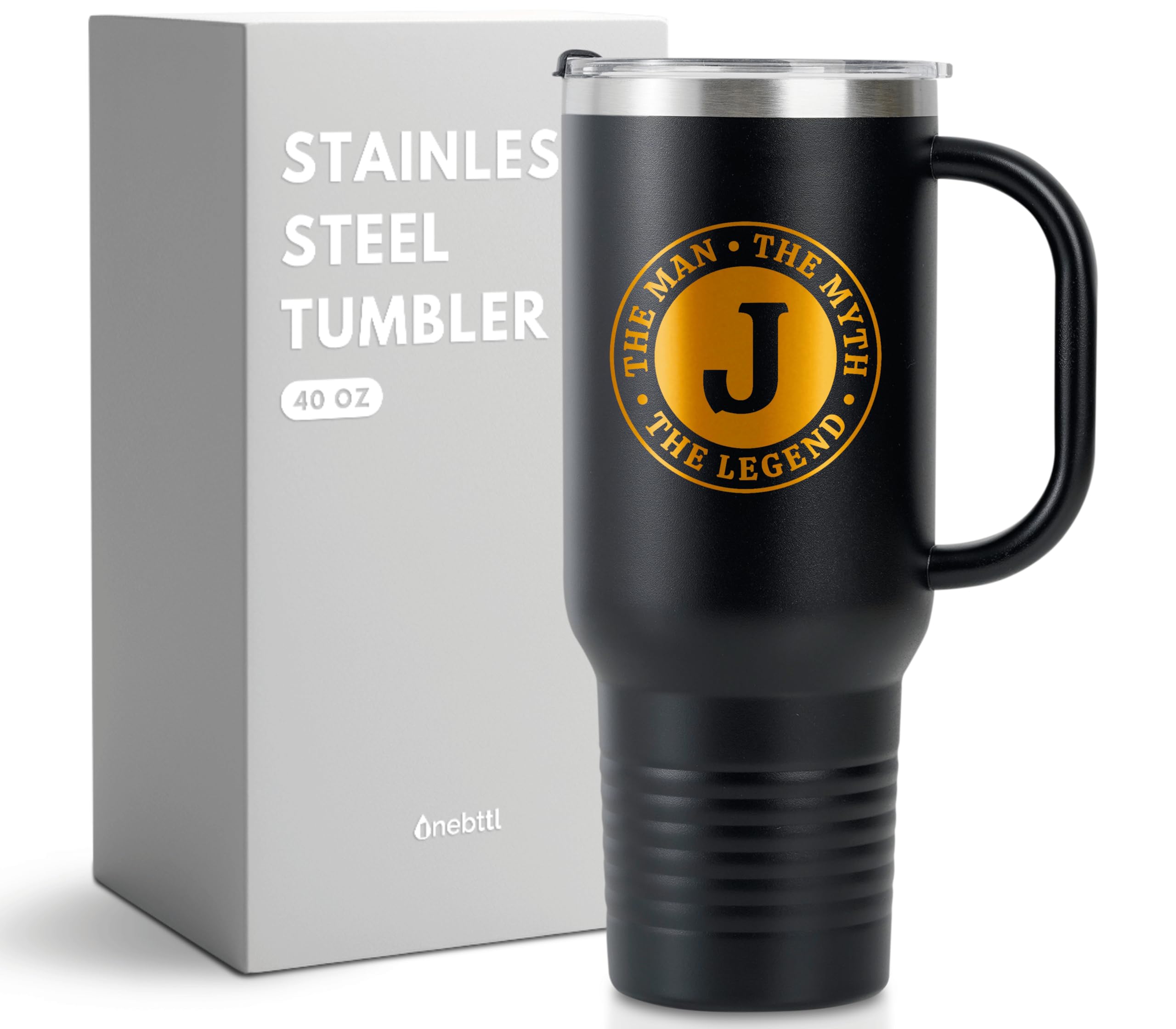 Onebttl Tumbler 40oz con manija, perfecto para llevar bebidas sin derrames