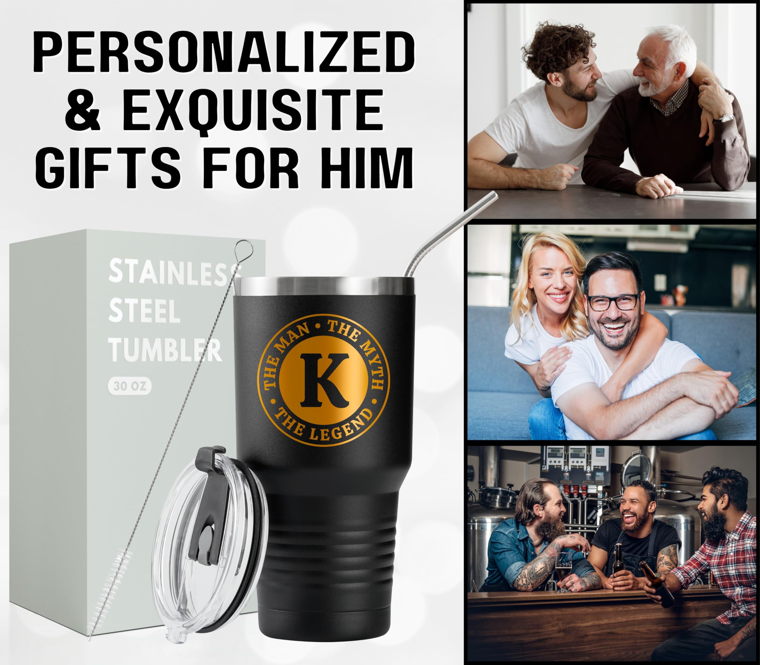 Onebttl vaso de cerveza personalizado, regalo único para hombres que disfrutan de la cerveza.