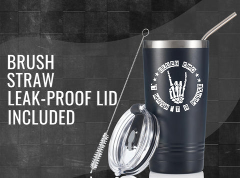 Onebttl tumbler diseño elder emo, sensación sobria y duradera