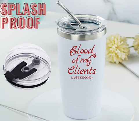 Onebttl tumbler con diseños y citas para tatuadores.
