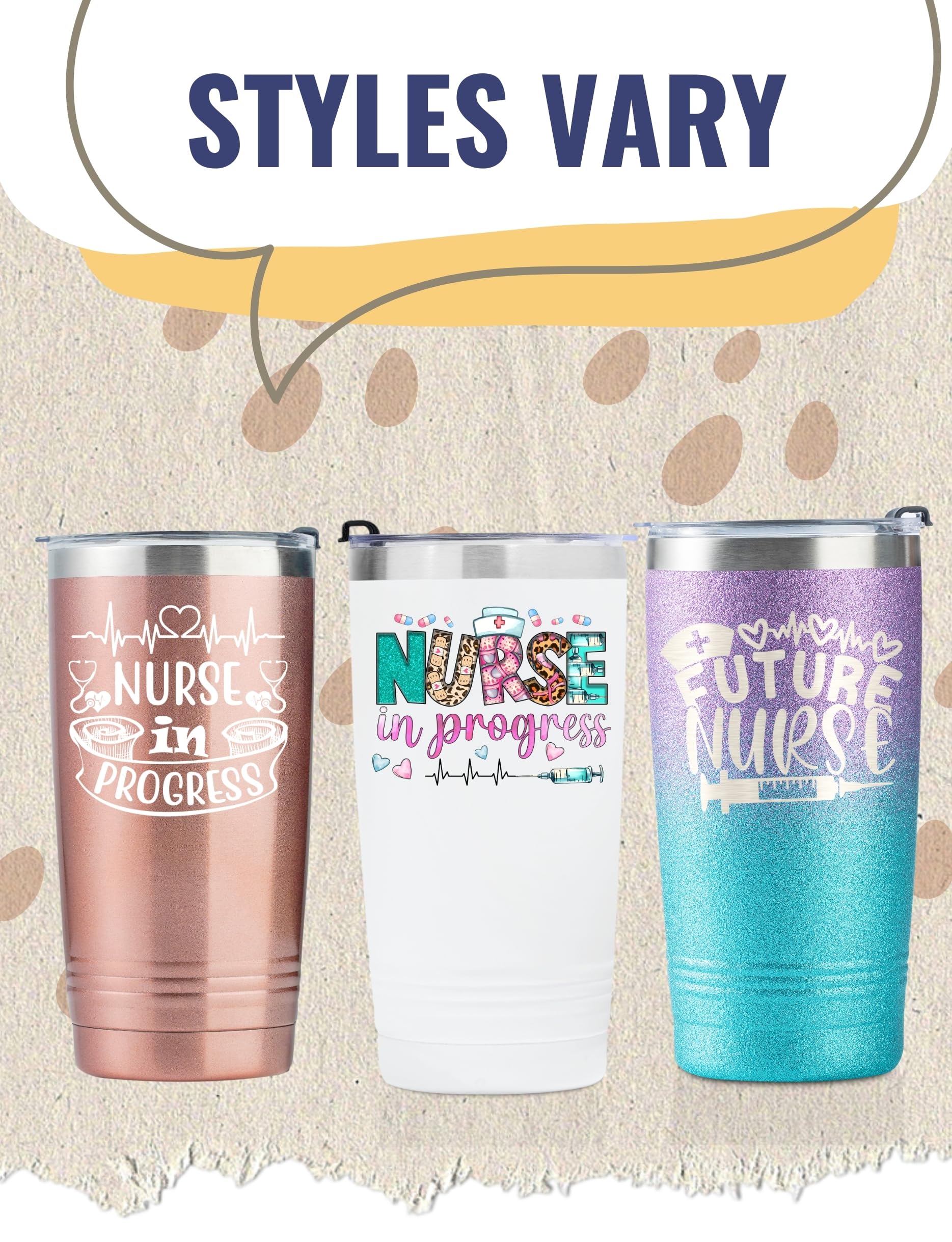 Onebttl tumbler en progreso enfermera: ideal para estudiantes de enfermería