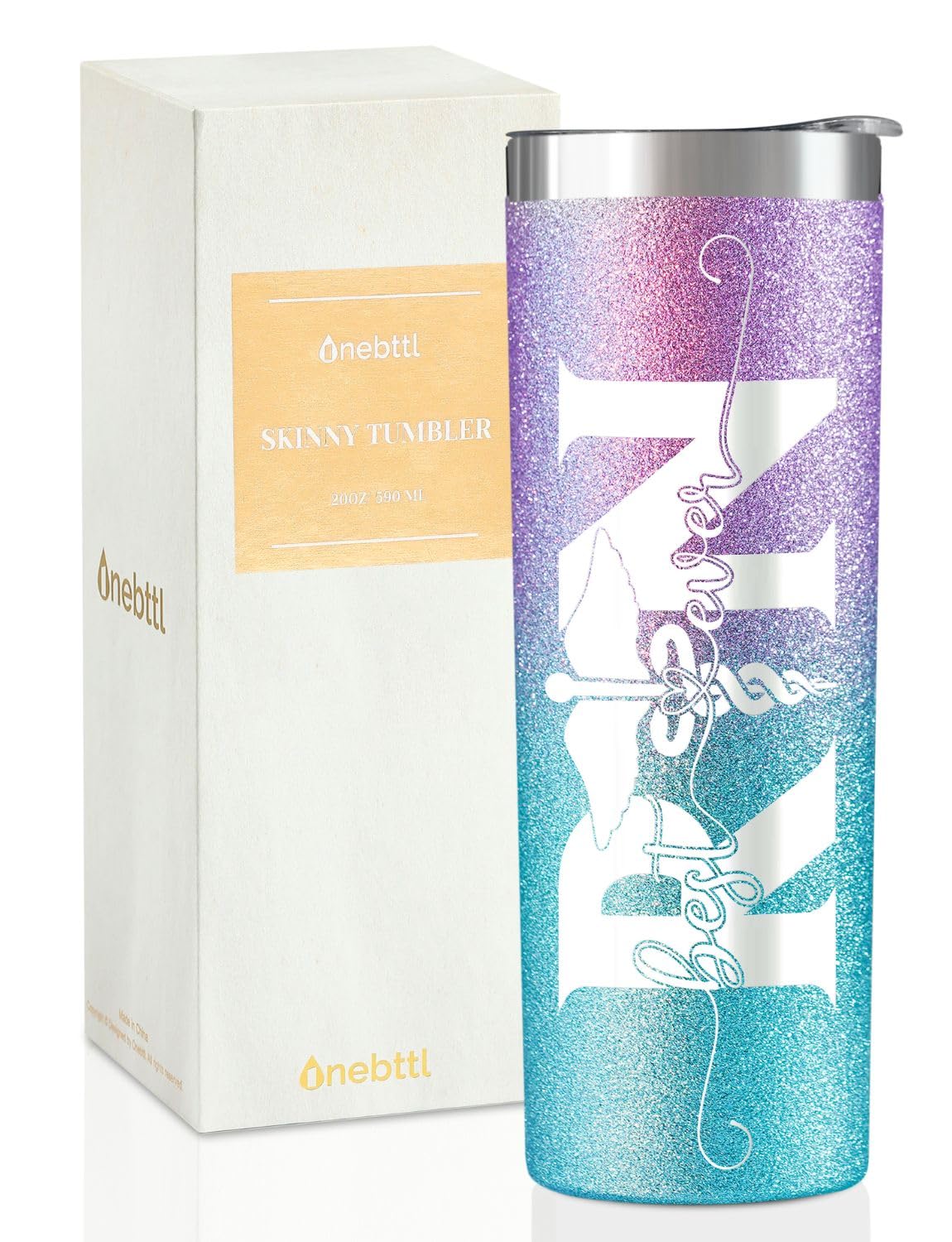 Onebttl tumbler, frente del diseño, regalo práctico para enfermeras.