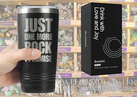 Onebttl tumbler, regalo ideal para geólogos y coleccionistas de rocas.