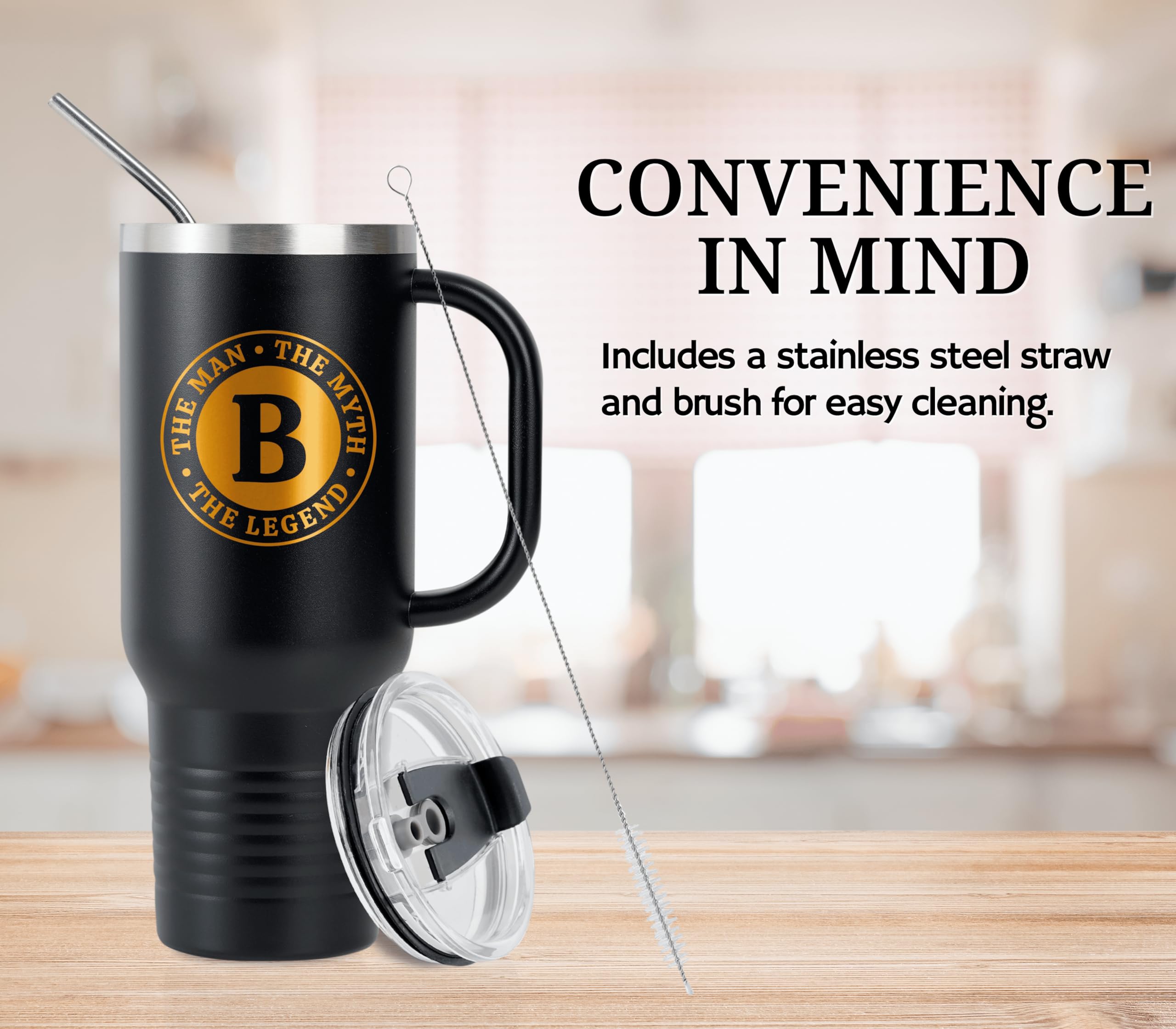 Onebttl Tumbler 40oz para café matutino, facilita empezar el día