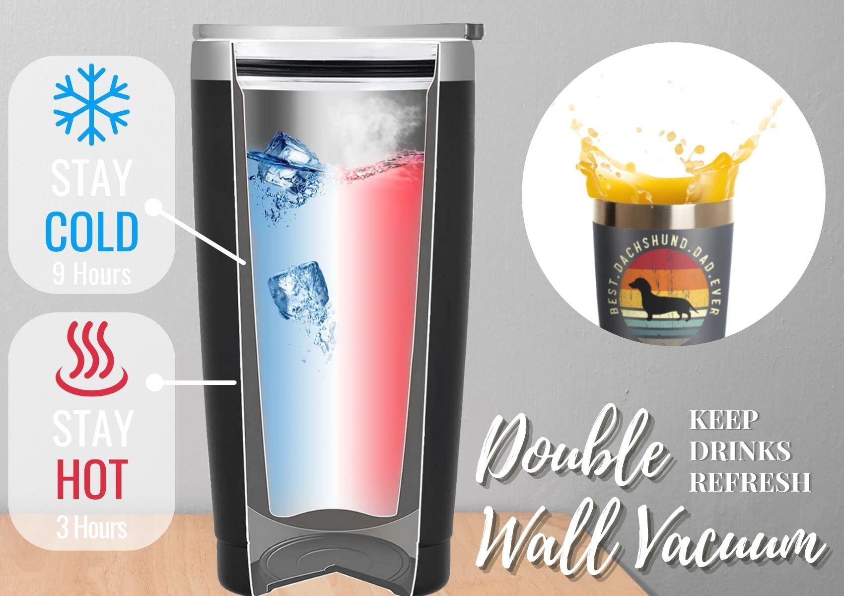 Onebttl tumbler con tapa transparente evita derrames