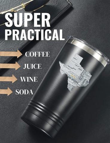 Onebttl Vaso 20oz Acero Inoxidable Aislante, ideal para bebidas frías o calientes