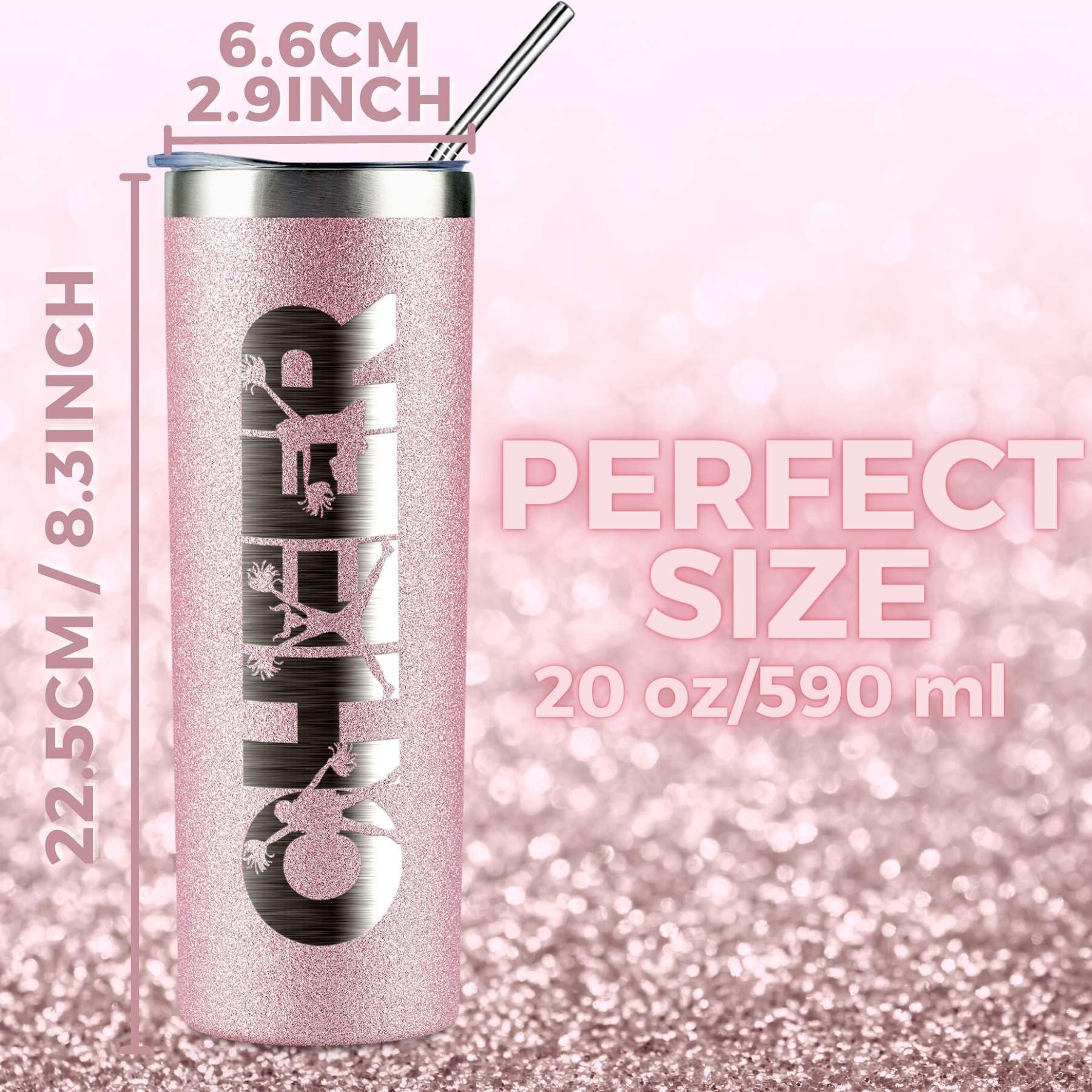 Onebttl vaso 590ml, capacidad práctica para prácticas y competencias.