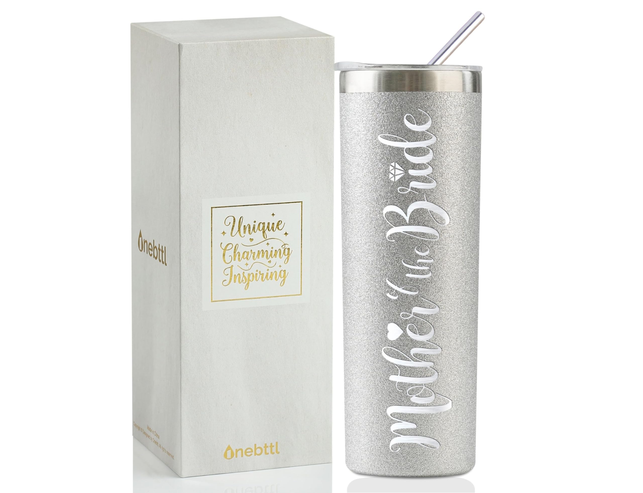 Onebttl vaso-aislado 20oz con tapa y pajilla, ideal para bebidas frías.