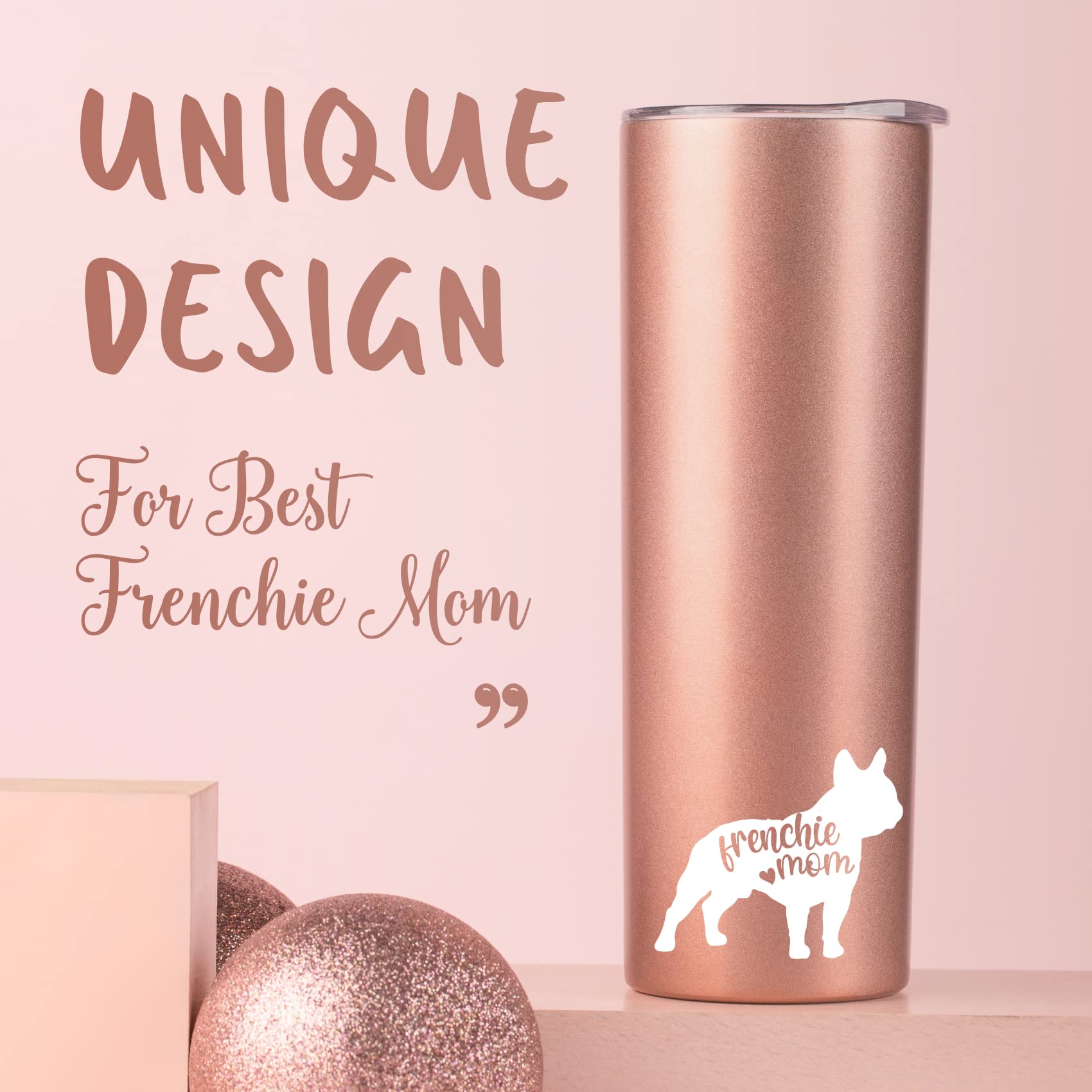 Vaso Onebttl rosa dorado, tapa-cierre para evitar derrames.