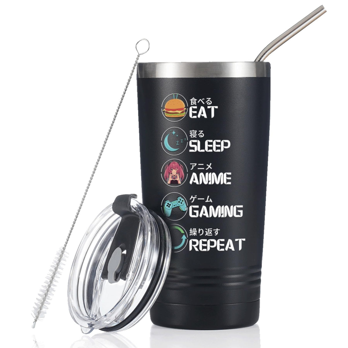 Onebttl vaso térmico 20oz con diseño anime para llevar a cualquier lugar
