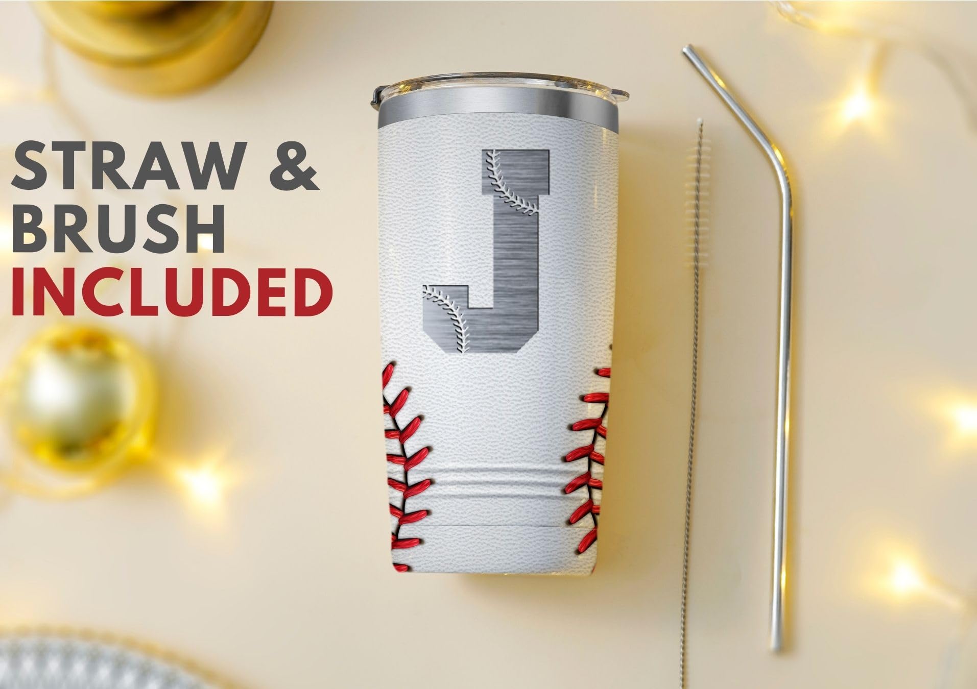 Onebttl vaso termico béisbol acero inoxidable sin BPA.