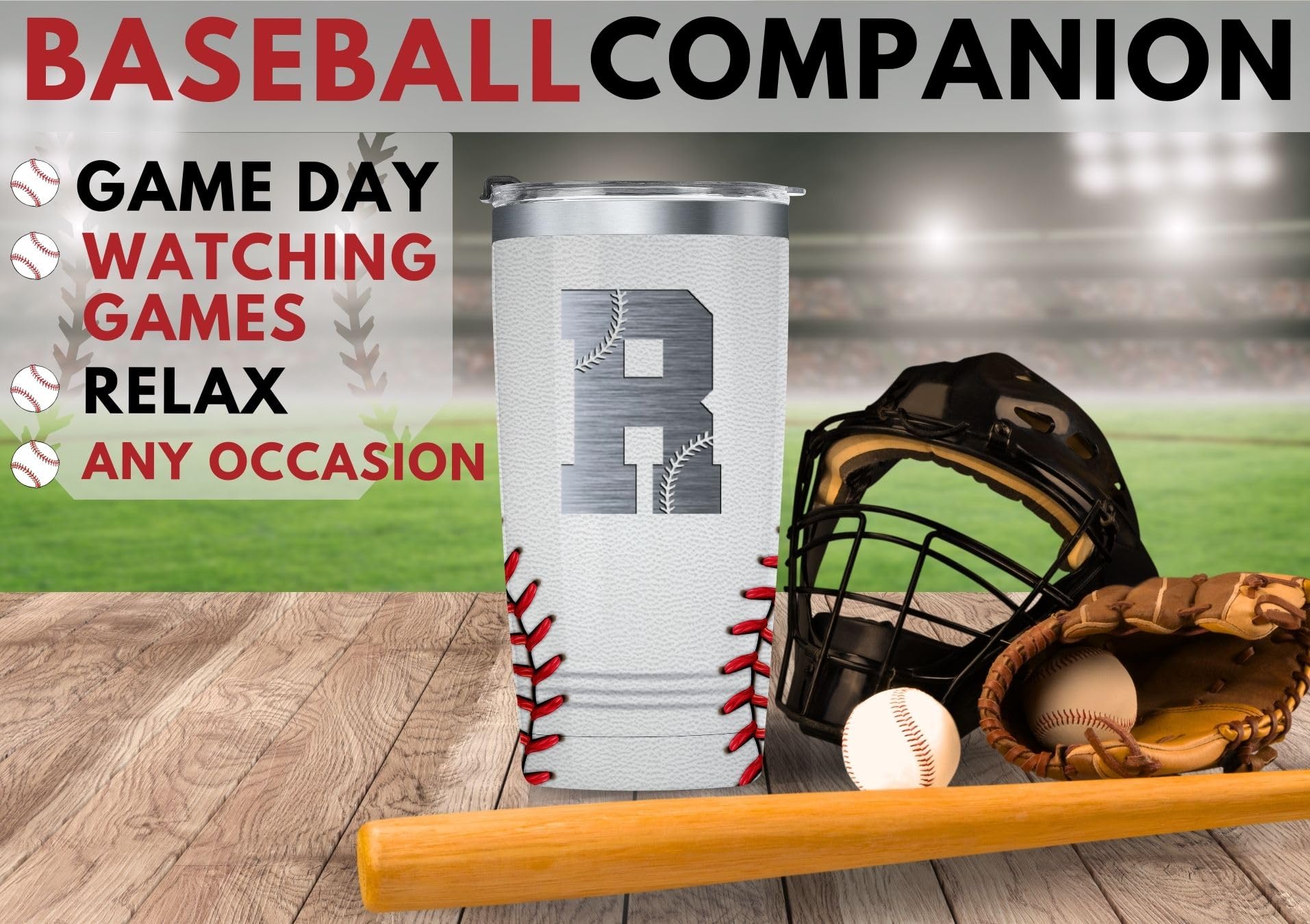 Onebttl vaso termico béisbol mantiene bebidas frías por horas y calientes.