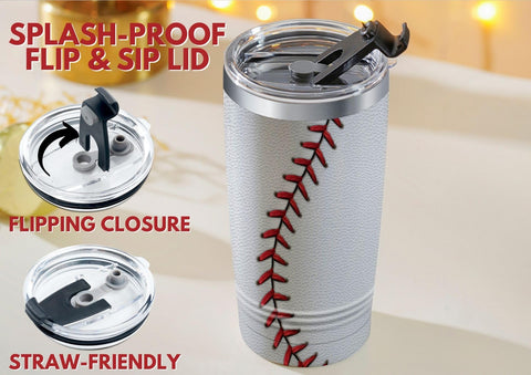 Onebttl vaso termico béisbol listo para regalo con caja elegante.