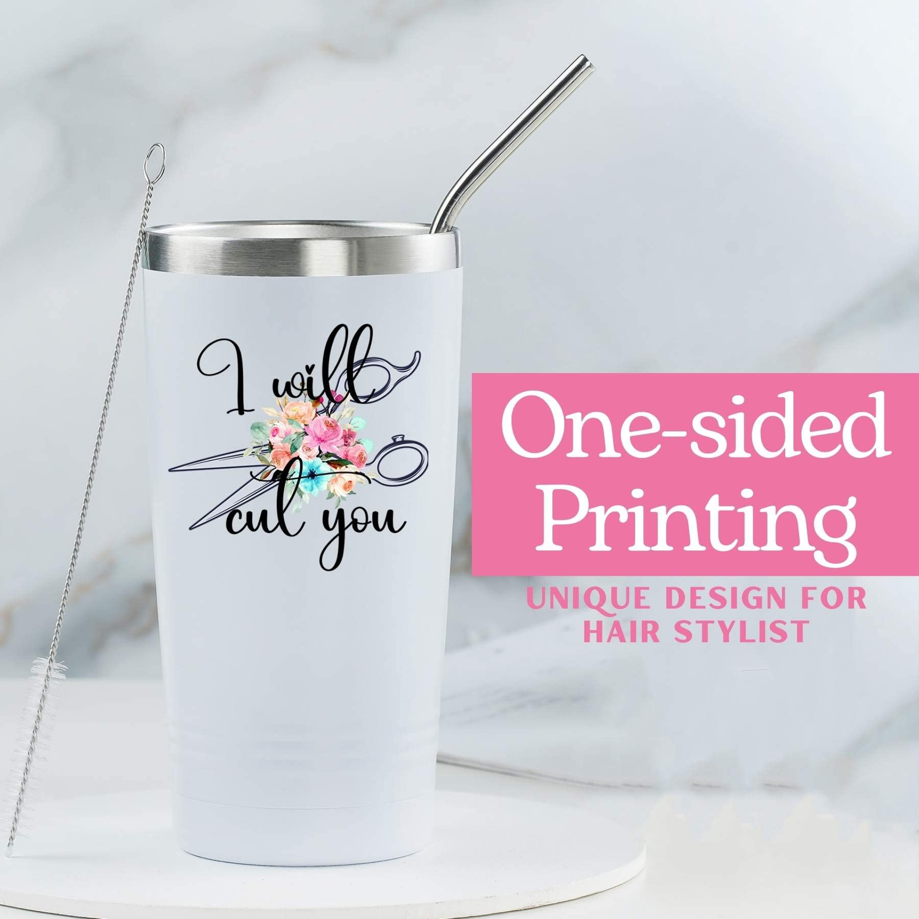 Onebttl vaso térmico blanco sin condensación, uso diario sin gotas